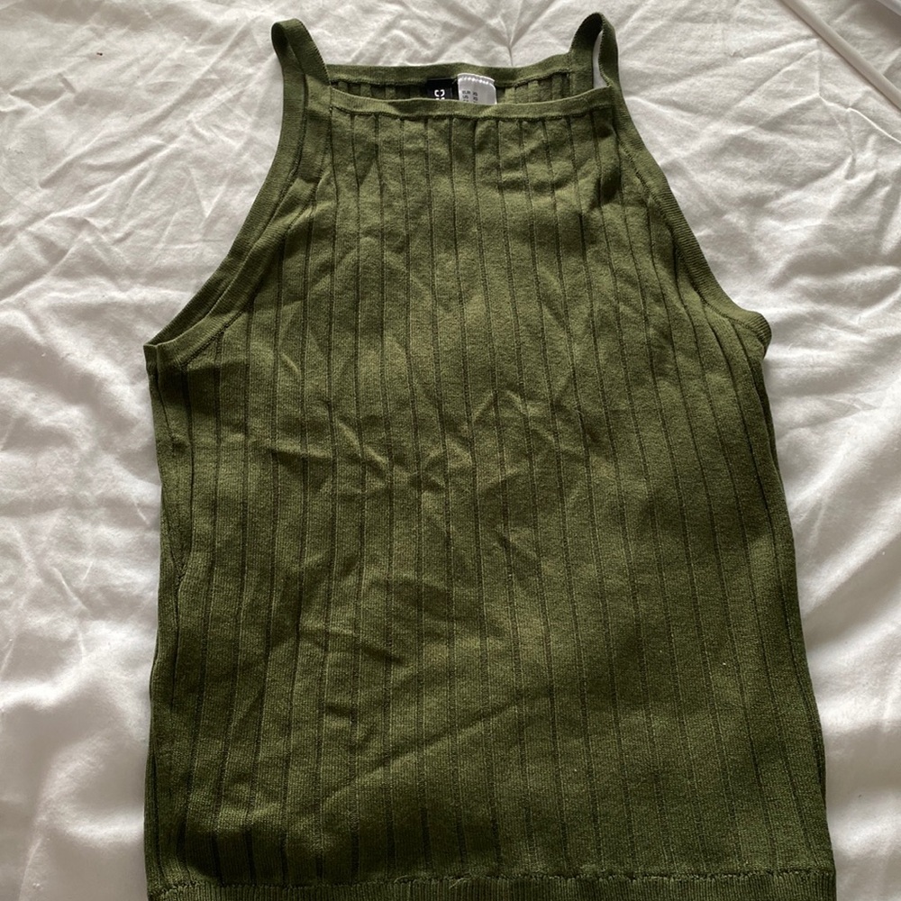 Earthy green halter tank from HM great quality